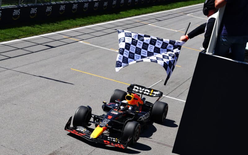 - Geblokte vlag in F1 Racing: het einde van de race en de overwinning