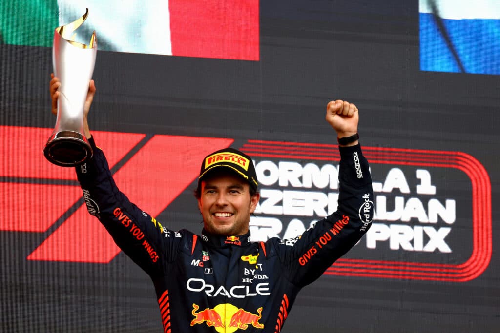 - Sergio Perez triomfeert in de GP van Azerbeidzjan in 2023